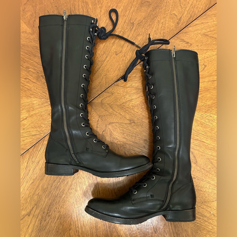 Frye Melissa Tall Lace Up Boot, Size 7.5, Excellent Condition!